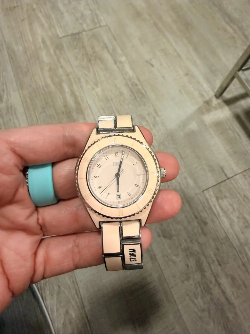 Storm Silver and Pink Women's Stainless Watch